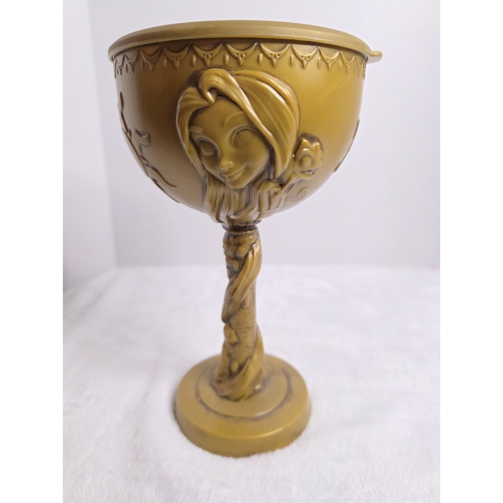 Disney Parks  Tangled 8" Goblet‎ Rapunzel Gold Plastic Cup No Straw